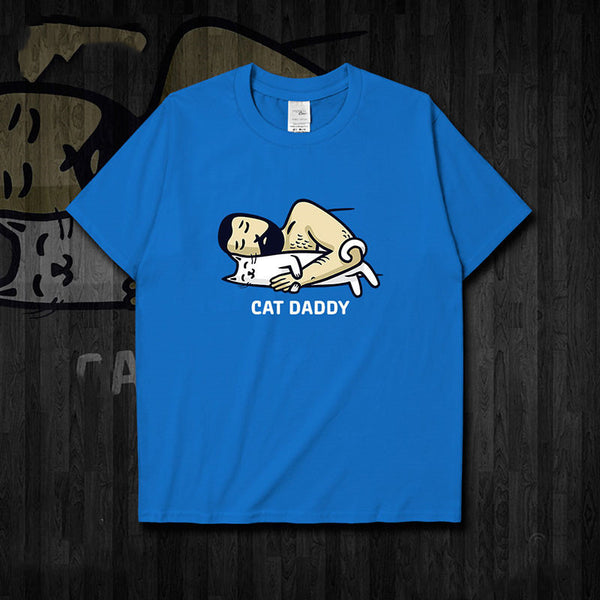 Cat Shoveling Official Cotton Short-sleeved T-shirt