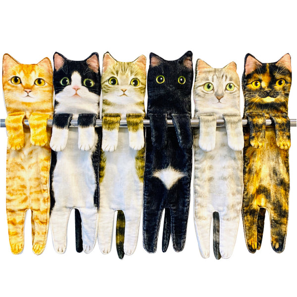 Cat Hand Towels For Bathroom Kitchen
