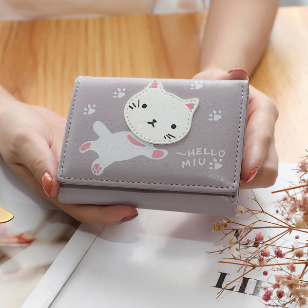 Women's Fashion Cute Cat Purse