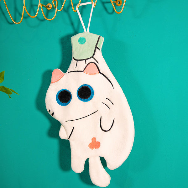 Cat Hanging Cute Wash Towel